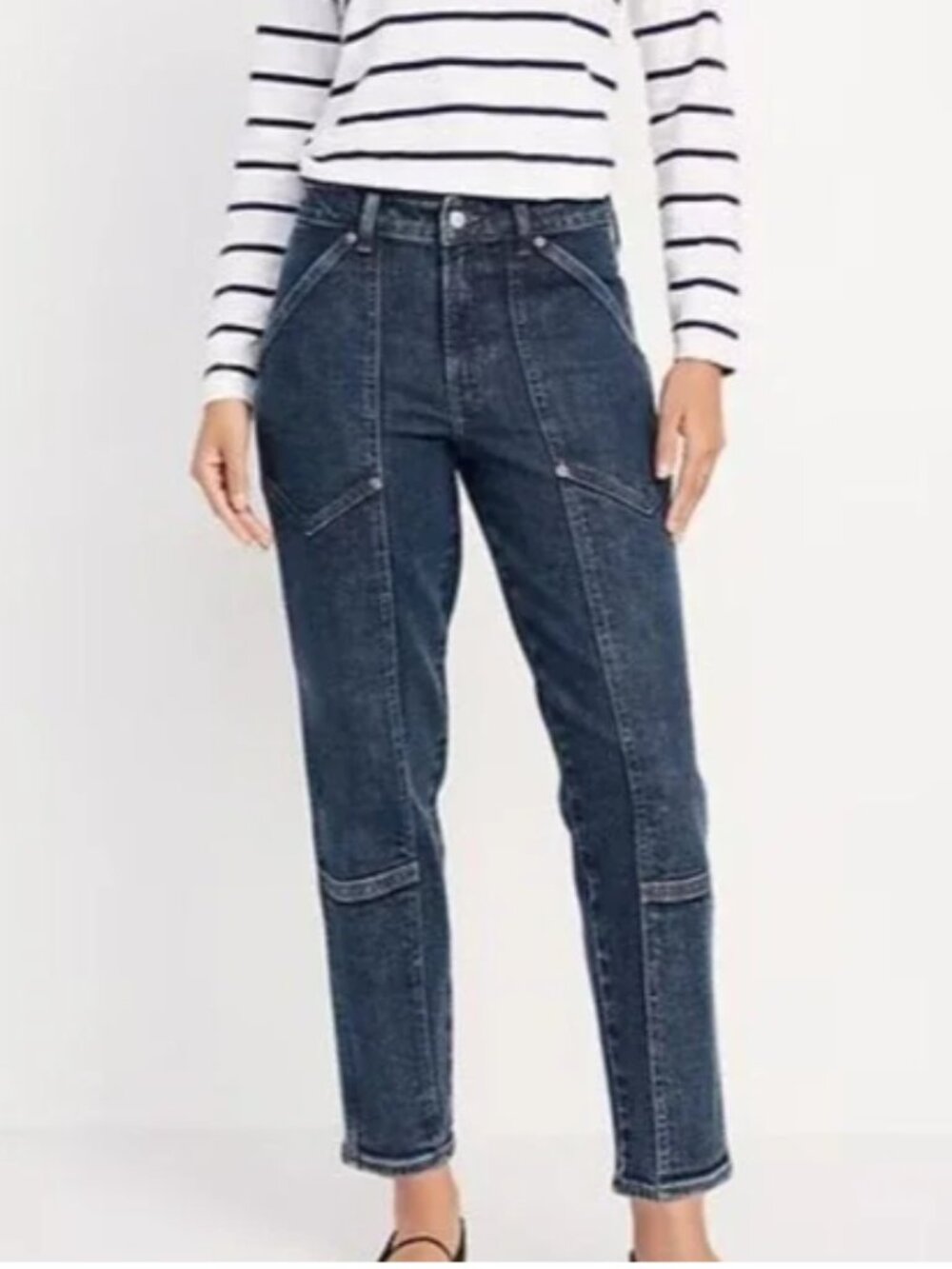 Old Navy OG Straight Utility Jeans Size 22 NWOT Carpenter Ankle